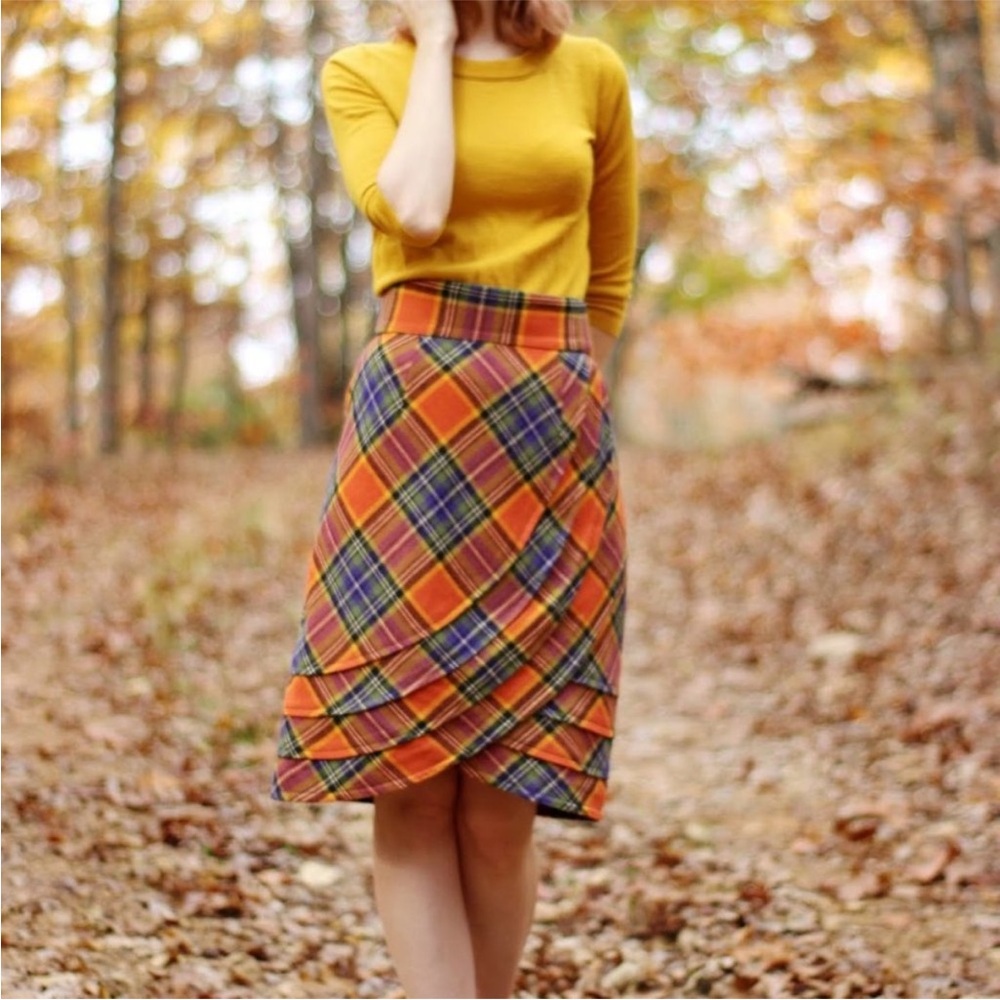 Anthropologie Plenty by Tracy Reese Plaid Skirt  NWOT